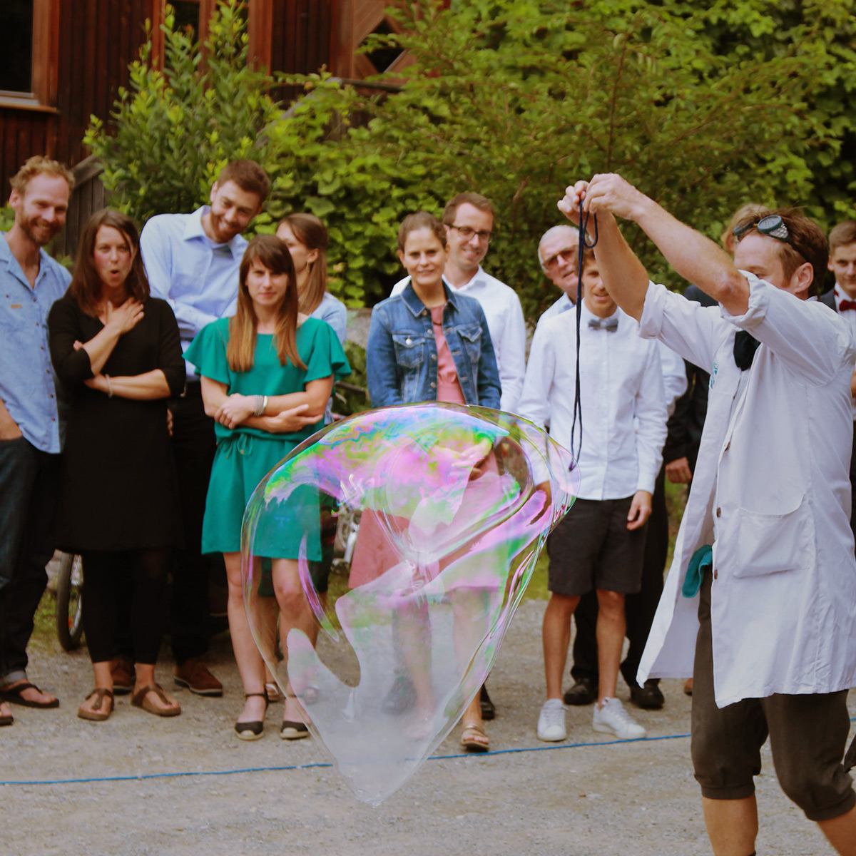 Prof. Bubbles wedding event entertainment